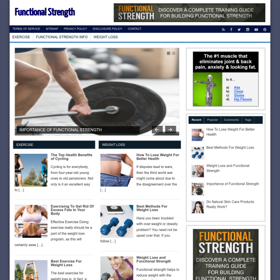 Functional Strength Website