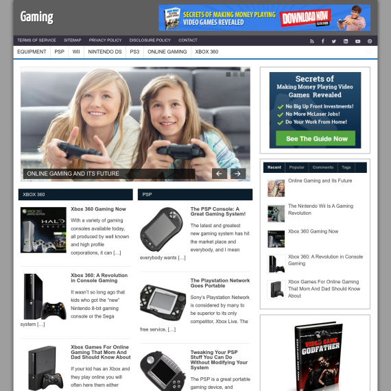 Gaming Website