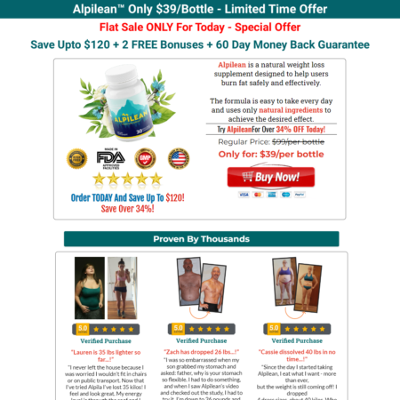 Alpilean Landing Page Website