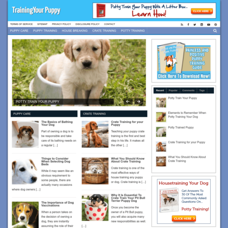 Training Your Puppy Website