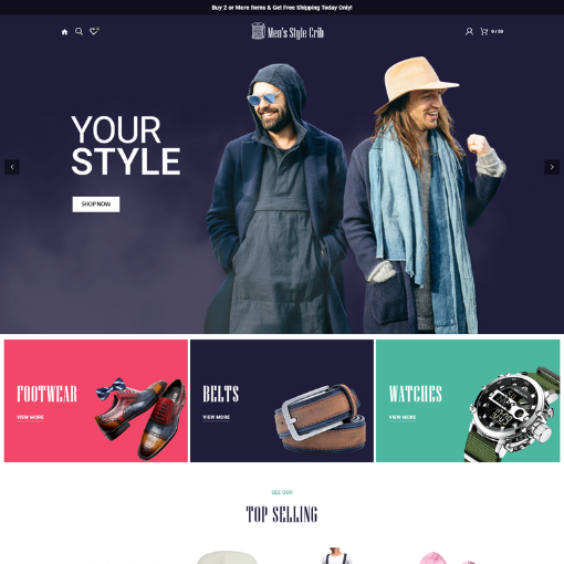 DropShipping MenStyleCrib Store